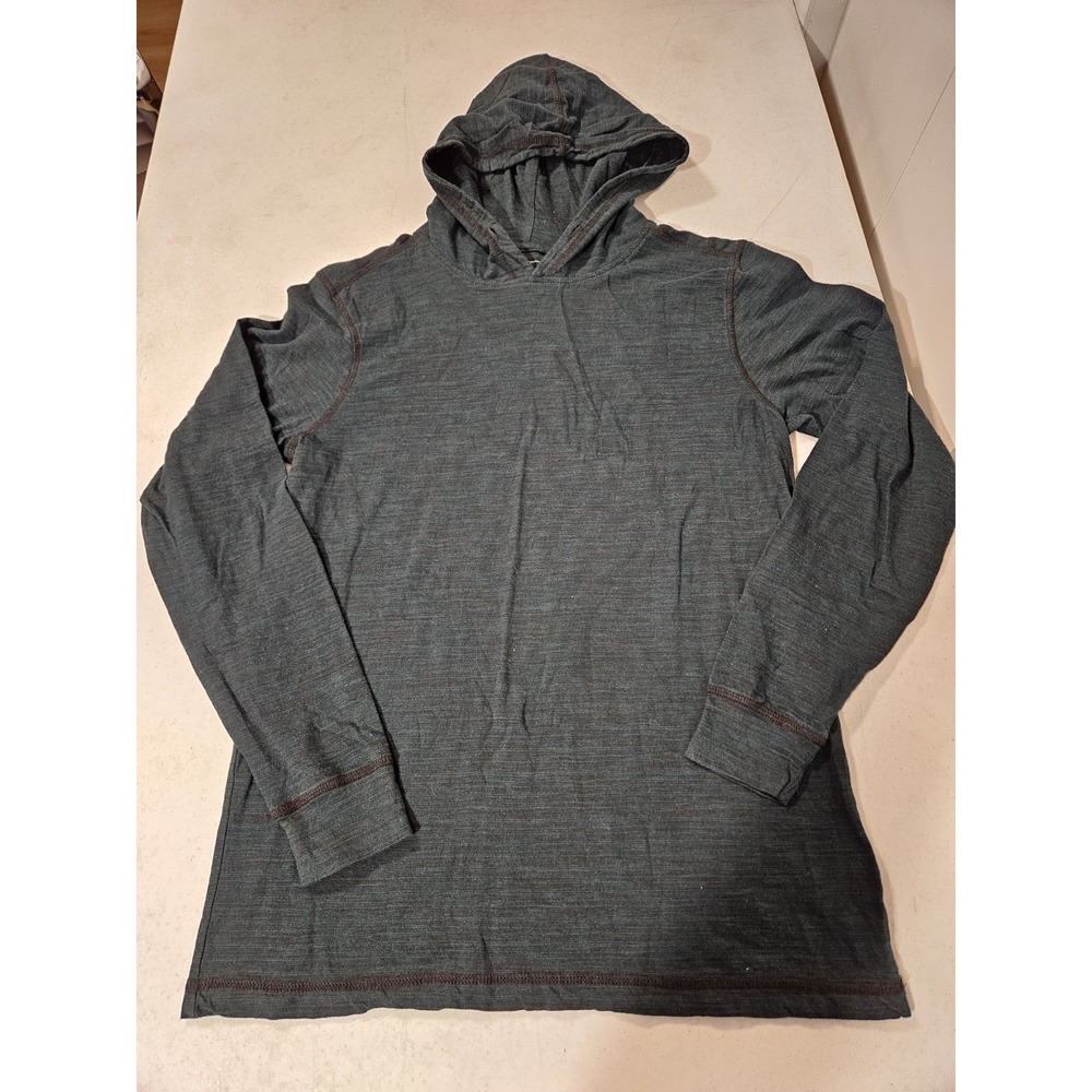 Bke Buckle Thin Long Sleeve Tee Hooded Womens Small (A589)